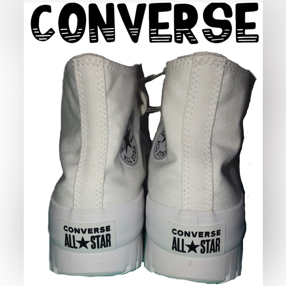 CONVERSE Women Chuck Taylor White All Star Lugged 2.0 High Platform Sneaker NWOT - Picture 3 of 11